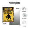 Caution Werewolf Breeding Area - Metal Sign For Home Garden Outdoor