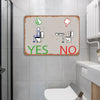 Bathroom Sign Funny Vintage Metal Sign For Toilet, Street, Yards, Malls, Garage, Sign Gift