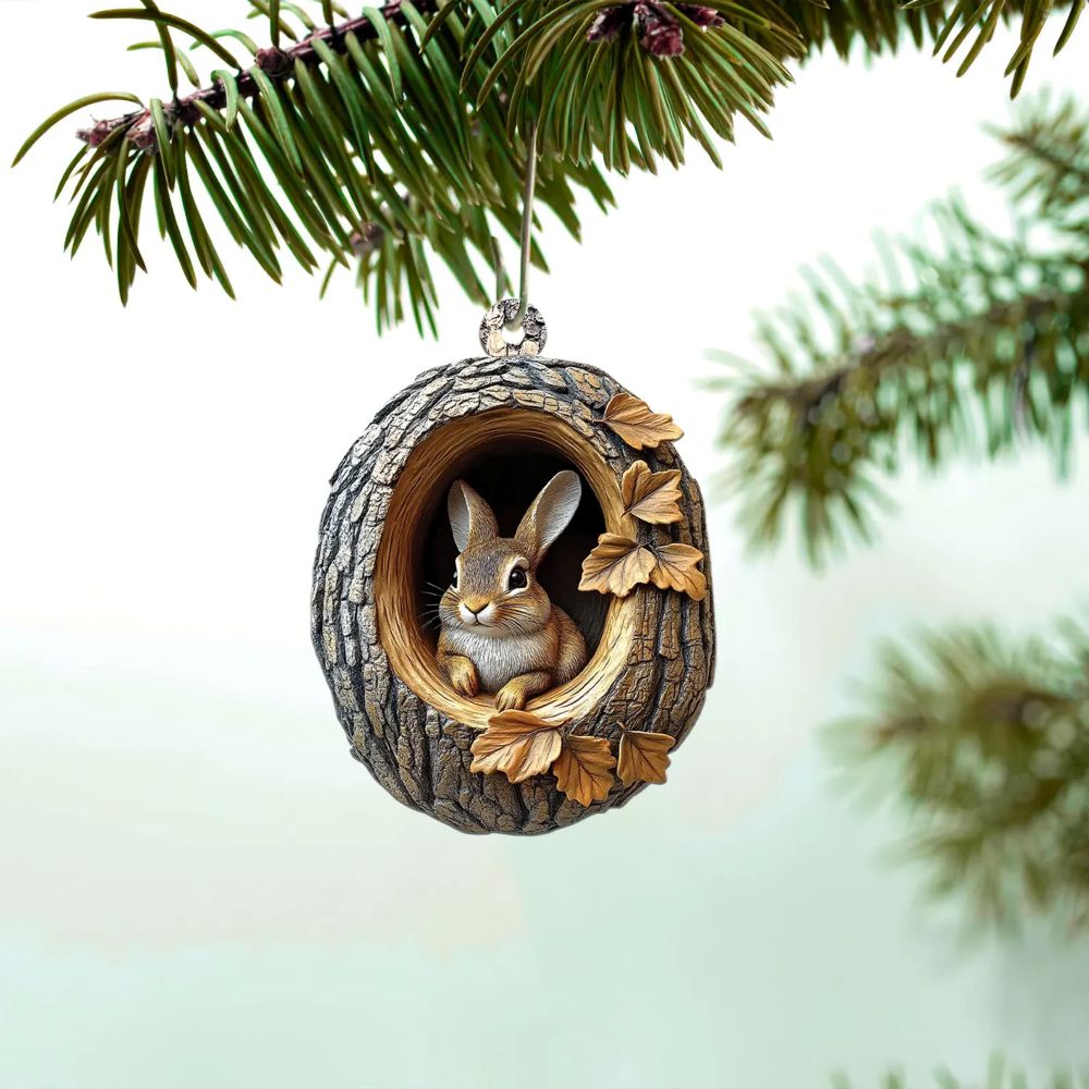Rabbit - Animal Christmas Ornament CH143