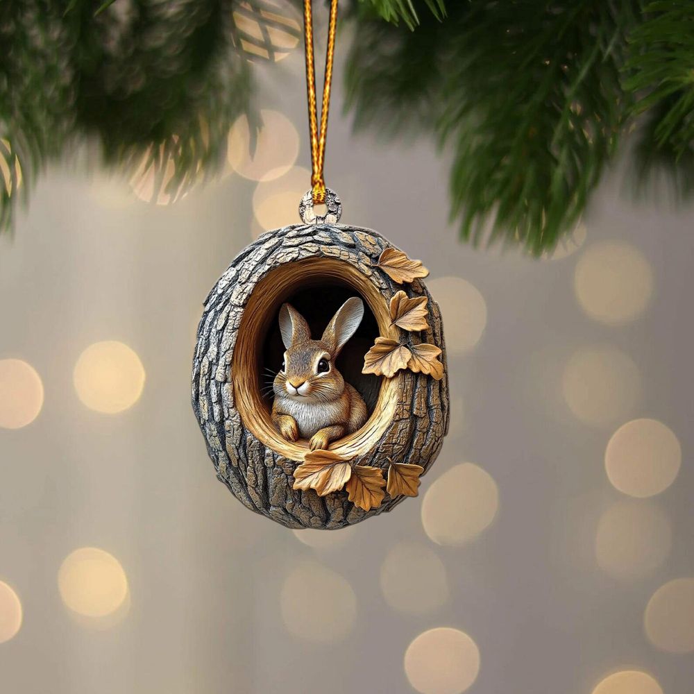 Rabbit - Animal Christmas Ornament CH143