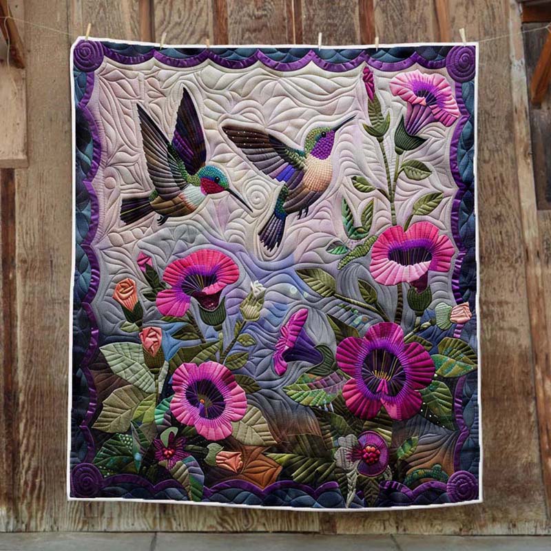 Hummingbirds Blanket - D202 - Premium Blanket