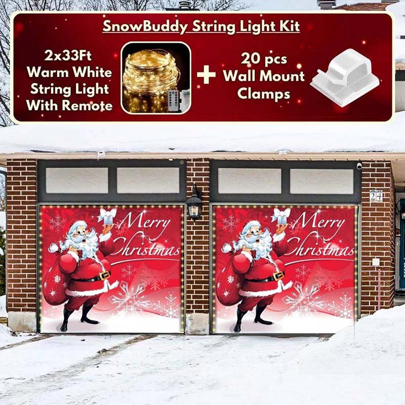 Santa Christmas Garage Door Covers CC010