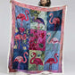 Tropical Bliss Flamingo Blanket - D219 - Premium Blanket