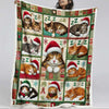 Christmas Sleeping Cat Blanket - D268 - Premium Blanket