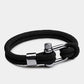 Braided Rope with Metallic Clasp Bracelet