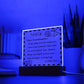 To My Granddaughter - I Love You - D351 -  LED Acrylic Plaque