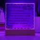 I Love You - D351 -  LED Acrylic Plaque