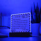 I Love You - D351 -  LED Acrylic Plaque