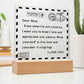 I Love You - D351 -  LED Acrylic Plaque