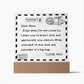 To My Mom - I Love You - D351 -  LED Acrylic Plaque