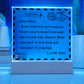 To My Mom - I Love You - D351 -  LED Acrylic Plaque