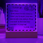 To My Mom - I Love You - D351 -  LED Acrylic Plaque