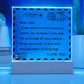 I Love You - D351 -  LED Acrylic Plaque