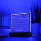 To My Son - I Love You - D351 -  LED Acrylic Plaque