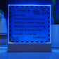 I Love You - D351 -  LED Acrylic Plaque