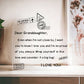To My Granddaughter - I Love You - D352 - Heart Shaped Acrylic Plaque