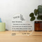 To My Grandson - I Love You - D352 - Heart Shaped Acrylic Plaque