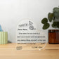 To My Mom - I Love You - D352 - Heart Shaped Acrylic Plaque