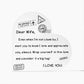 To My Wife - I Love You - D352 - Heart Shaped Acrylic Plaque