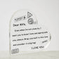 To My Wife - I Love You - D352 - Heart Shaped Acrylic Plaque