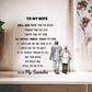 To My Wife - D353 -  Heart Shaped Acrylic Plaque