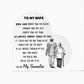 To My Wife - D353 -  Heart Shaped Acrylic Plaque