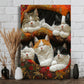 Cute Lazy Cats - D387 - Gallery Wrapped Canvas Prints