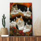 Cute Lazy Cats - D387 - Gallery Wrapped Canvas Prints