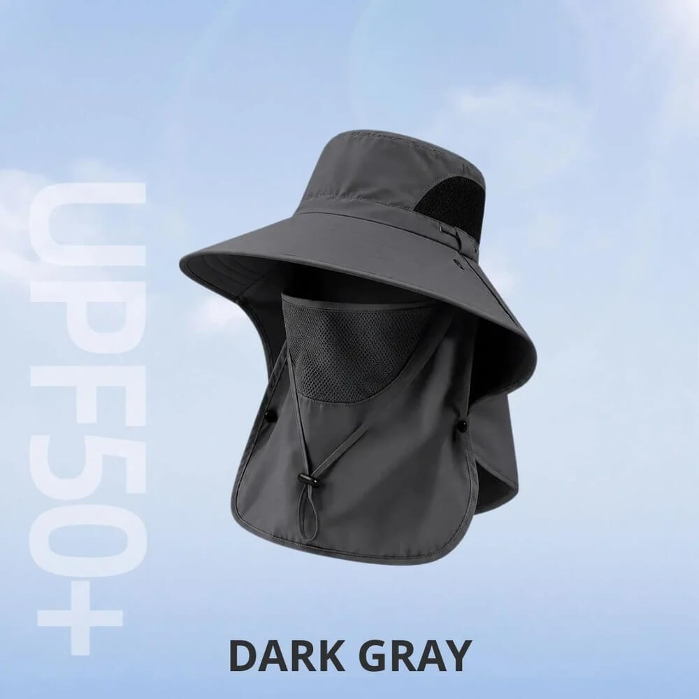 UPF 50+ Sun Protection Hat With Full Face & Neck Coverage