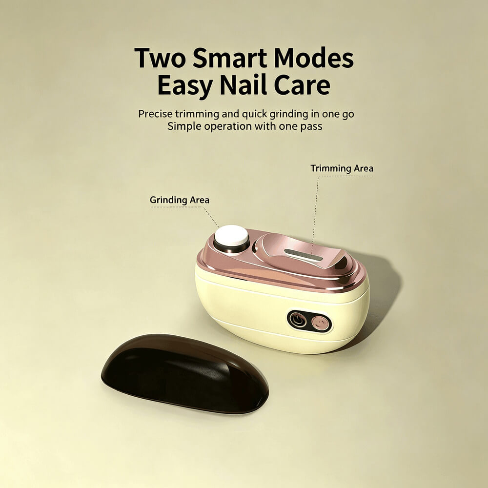 2-in-1 Smart Electric Nail Clipper & Polisher