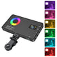 Metallic LED Selfie Light - Rechargeable Dimmable Clip-On Panel Lamp for iPhone and Smartphones