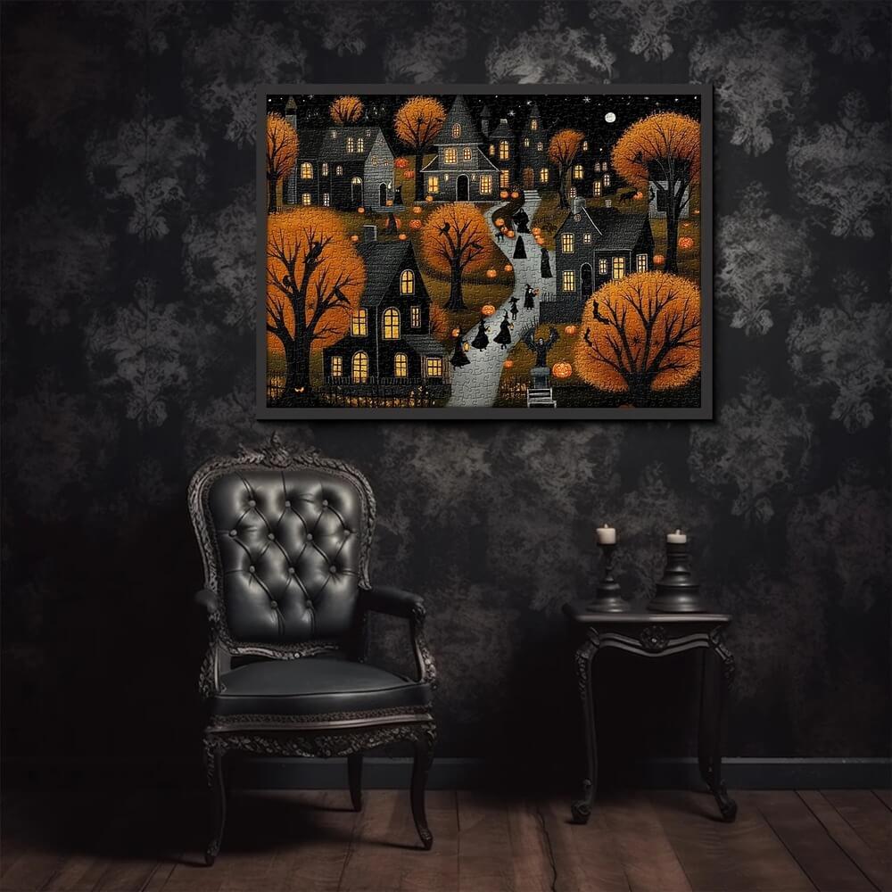 Hometown Halloween Jigsaw Puzzle 1000-Piece
