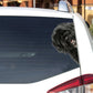 Portuguese Water Dog - Peekaboo Dog Head Car Sticker - DS010