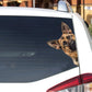 German Shepherd Dog - Peekaboo Dog Head Car Sticker - DS014