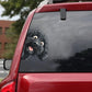 Portuguese Water Dog - Peekaboo Dog Head Car Sticker - DS034