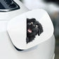 Newfoundland Dog - Peekaboo Dog Head Car Sticker - DS036