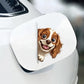Cavalier King Charles Spaniel Dog - Peekaboo Dog Head Car Sticker - DS045