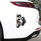 Bearded Collie Dog - Peekaboo Dog Head Car Sticker - DS048