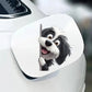 Bearded Collie Dog - Peekaboo Dog Head Car Sticker - DS048