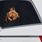 Pitbull Dog - Peekaboo Dog Head Car Sticker - DS056