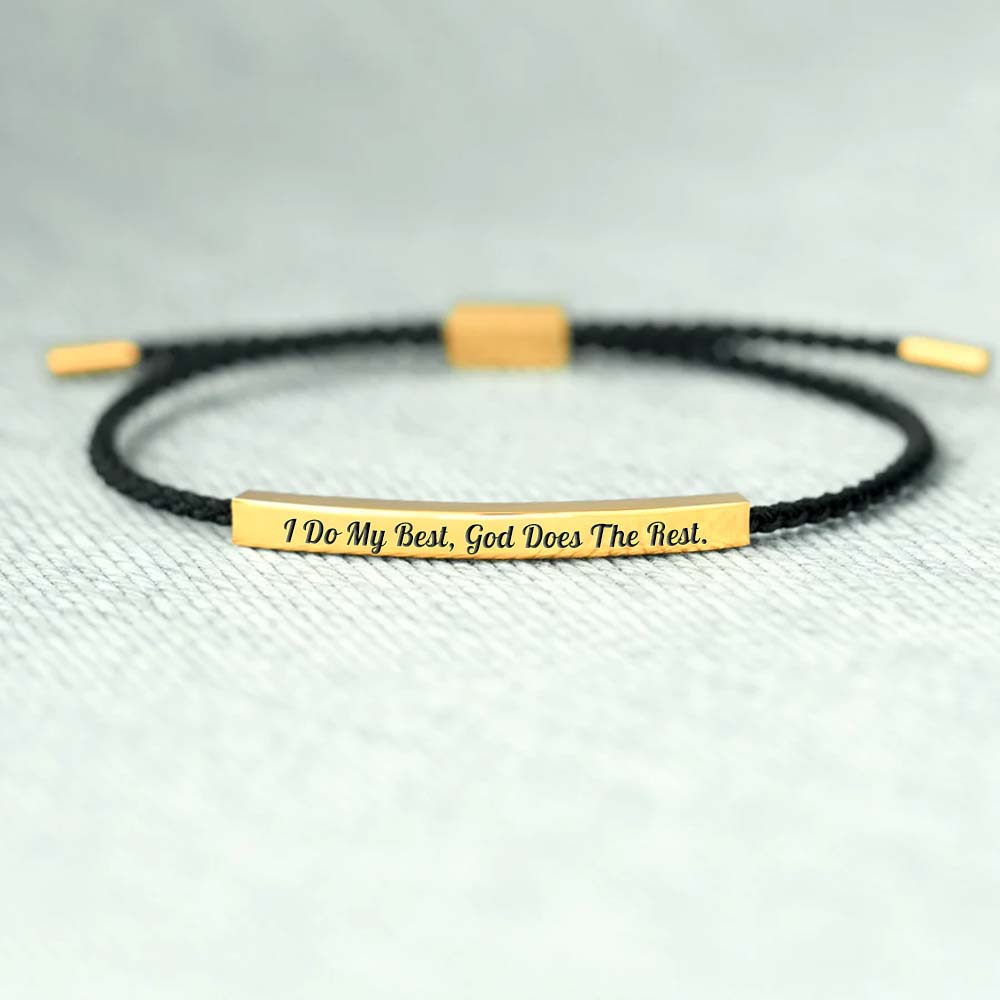 I Do My Best God Does The Rest Tube Bracelet