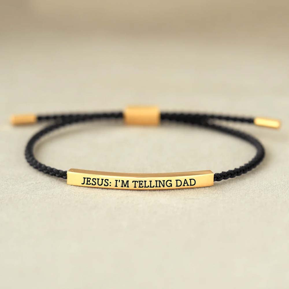 Jesus: I'm Telling Dad Tube Bracelet