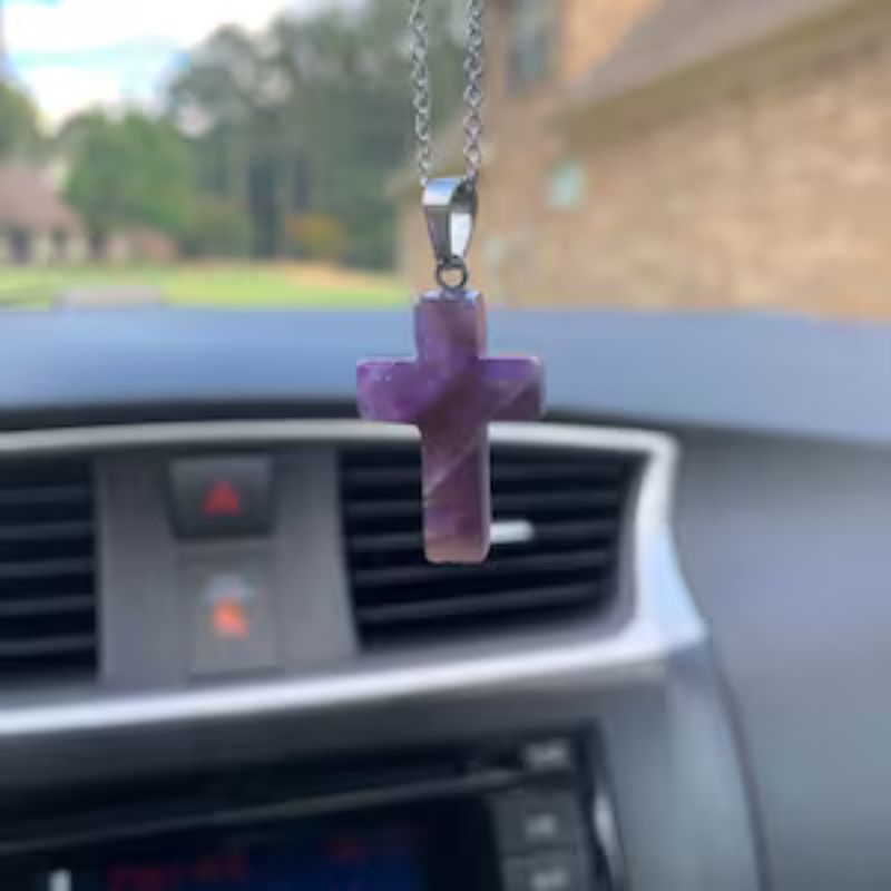 ✝️100% Handmade Crystal Cross Healing Heart