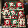 Maltese Christmas Blanket - H186 - Premium Blanket