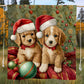 Christmas Puppy Blanket - H190 - Premium Blanket