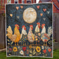 Moonlit Roosters Blanket  - H197 - Premium Blanket