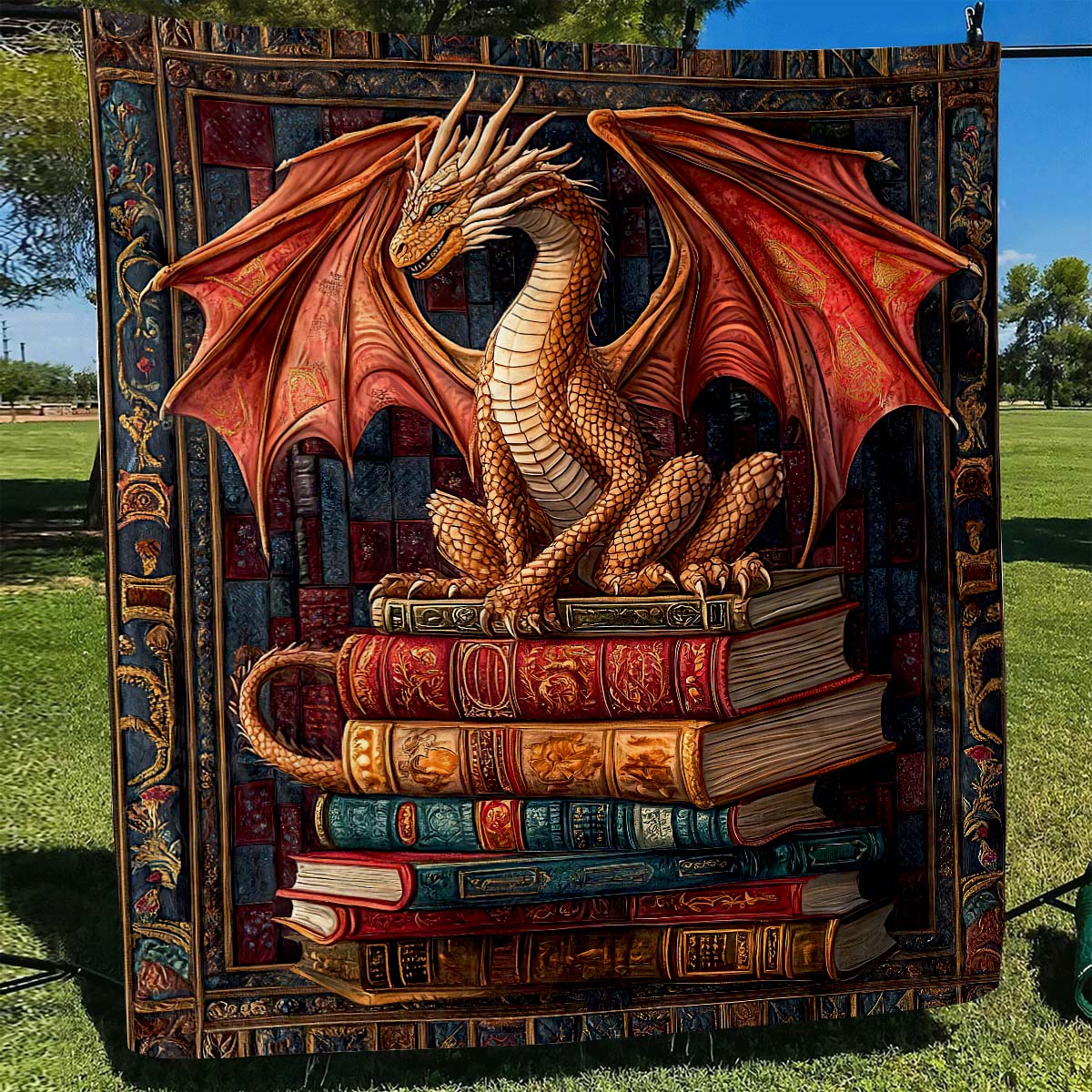 Wisdom Dragon Blanket - H211 - Premium Blanket