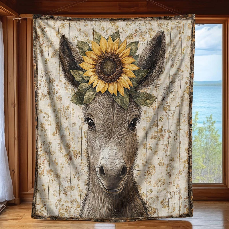 Sunflower Serenity Donkey Blanket - H224 - Premium Blanket