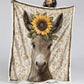 Sunflower Serenity Donkey Blanket - H224 - Premium Blanket