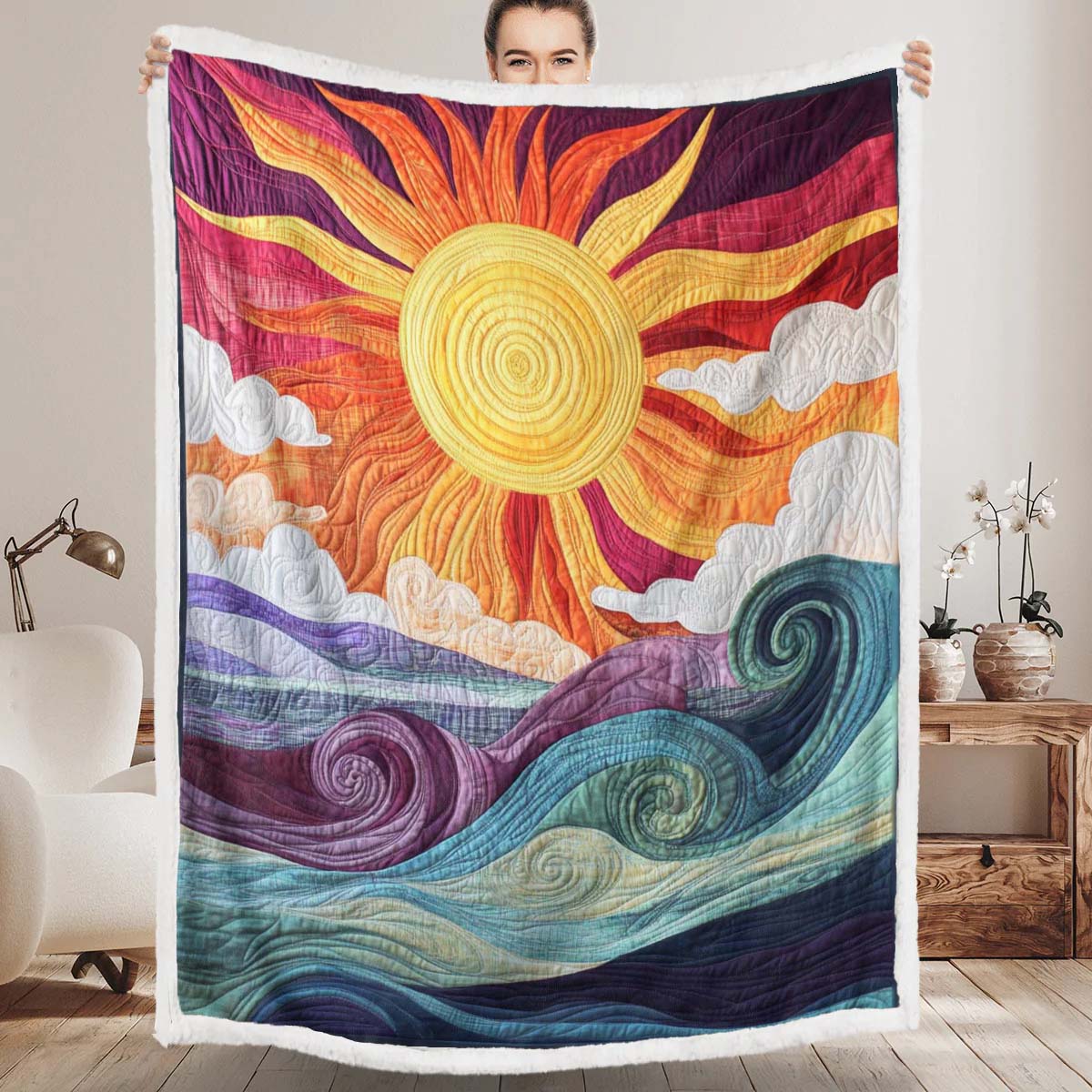 Sunburst Delight - H231 - Premium Blanket